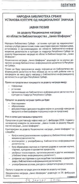 konkurs Safarik 2016